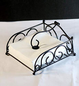 Worthy Shoppee Handmade Iron Napkin Holder for Napkin and Tissue Papers Upto 6 inches - Home Decor Lo