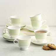 Home Centre Corsica Printed Cup and Saucer- Set of 6 - Home Decor Lo