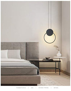 Citra led 1 Light Modern Modern Pendant Lighting Bedside Minimalist Aluminum Shade Kitchen Island Ceiling Lights - Brown (Round) - Home Decor Lo