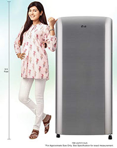 LG 190 L 3 Star Direct-Cool Single Door Refrigerator (GL-B201RPZD, Shiny Steel) - Home Decor Lo