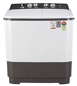 LG 9 kg 5 Star Semi-Automatic Top Loading Washing Machine (P9040RGAZ, Grey, Lint collector) - Home Decor Lo