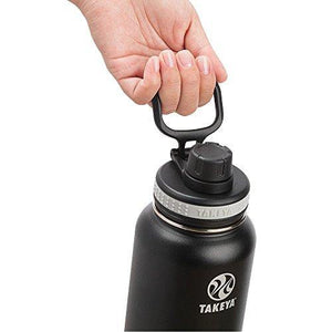 Takeya Black Originals Vacuum-Insulated Stainless-Steel Water Bottle, 32oz - Home Decor Lo