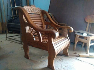 Pure Burma Teak Wooden Sofa Sets (3+1+1) - Home Decor Lo