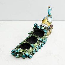 Load image into Gallery viewer, Home Centre Mayur Mayil Peacock T-Light Holder - Home Decor Lo