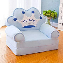 Load image into Gallery viewer, THD (Tuteja Home Decors) Sofa Cum Bed Shape Imported Soft Toy Chair/Seat for Baby Sitting, Blue - Home Decor Lo