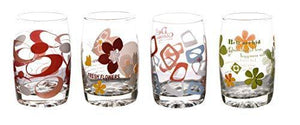Water Glasses Set of 6 Printed Water Glass, Juice and Water Glass, 265 ml - Home Decor Lo