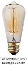 Load image into Gallery viewer, Prop It Up Vintage Incandescent Antique Dimmable Edison Bulb for Home Light Fixtures Squirrel Cage Filament E27 Base for Pendant Lighting, Wall Sconces, Ceiling Fan and Chandeliers - Pack of 5 - Home Decor Lo