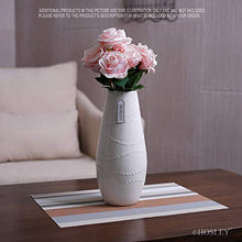 Load image into Gallery viewer, Hosley Large 12 Tall White Ceramic Vase by HG Global