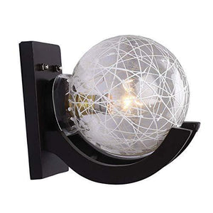 Somil Globe Shape Doom Wall Lamp Light with All Fixture, Compatible with 5 to 60 Watt LED, Round - Home Decor Lo