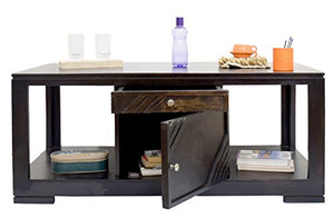 Daintree Alfa Coffee Table with Storage (Lacquer Finish, Dark Walnut) - Home Decor Lo