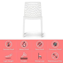 Load image into Gallery viewer, Supreme Web Plastic Chairs for Home, Outdoor &amp; Garden (Set of 2, Milky White) - Home Decor Lo
