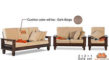 Load image into Gallery viewer, Strata Furniture Solid Rosewood and Sheesham Wood Sofa Set (Walnut Brown) - Home Decor Lo
