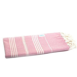 Haber - Turkish Style Premium Cotton Bath Towel - Pink Paradise - Home Decor Lo
