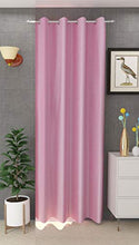 Load image into Gallery viewer, YUKANY 1 Piece Solid Eyelet Long Crush Polyster Home &amp; Living Room Window Curtains - 5 Feet, Baby Pink - Home Decor Lo