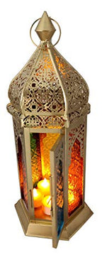 Generic Safina| Diwali/Christmas New Tear/Event/Festive Celebration Hanging Cum Standing Lantern in Gold Color - Home Decor Lo