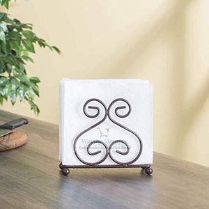 Worthy Shoppee Iron Napkin Holder for Dining Table, Tissue Paper Stand - Home Decor Lo