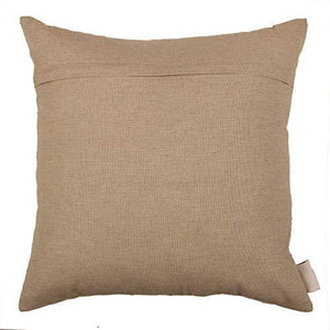 Home-The Best Is For You Polyester Printed and Embroidered Cushion Cover with Multi-Thread (16 x 16 Inch/40 x 40 cm, Peach) - Home Decor Lo