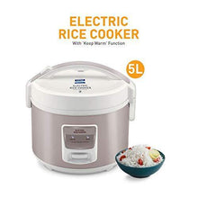Load image into Gallery viewer, KENT Electric Rice Cooker 5-litres 700-Watt (White and Reddish Grey) - Home Decor Lo