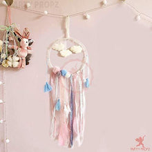 Load image into Gallery viewer, Party Propz Set of 1 LED Dream Catcher with Small Cloud Feathers and Lace for Decoration/ Wall Hanging - Home Decor Lo