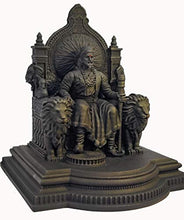 Load image into Gallery viewer, Chhatrapati Shivaji maharaj with rajdand Black Home Decor Showpieces - Home Decor Lo