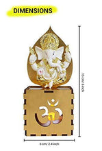 Load image into Gallery viewer, Gold Plated Ganesha Idol with Tealight Candle - Home Decor Lo
