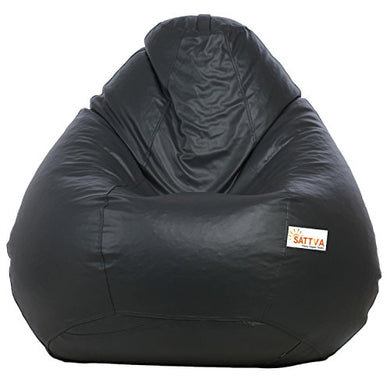 Sattva Classic Bean Bag Cover (Without Beans) XXL Size - Grey - Home Decor Lo