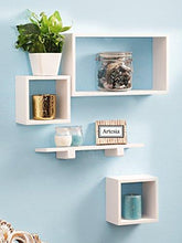 Load image into Gallery viewer, Artesia Wall Shelf with 4 Shelves (White) - Home Decor Lo
