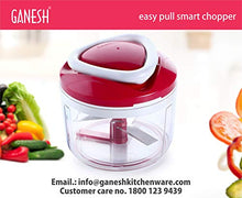 Load image into Gallery viewer, Ganesh Easy Pull Smart Plastic Chopper, 650 ml, Red - Home Decor Lo