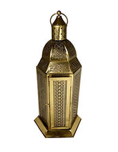 Load image into Gallery viewer, Generic Safina| Diwali/Christmas New Tear/Event/Festive Celebration Hanging Cum Standing Lantern in Gold Color - Home Decor Lo