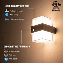 Load image into Gallery viewer, CITRA LED Outdoor Wall Lamp Modern Up and Down Wall Sconce Light Fixtures 14W 3000k Waterproof Acrylic Wall Light M927 (Warm White) - Home Decor Lo