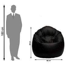Load image into Gallery viewer, VSK Bean Bag XXXL Sofa Mudda Cover Black (Without Beans) Cover only - Home Decor Lo