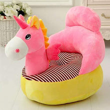 Load image into Gallery viewer, Homescape Unicorn Shape Baby Soft Plush Cushion Baby Sofa Seat OR Rocking Chair for Kids(Use for Baby 0-2 Years, Pink) - Home Decor Lo