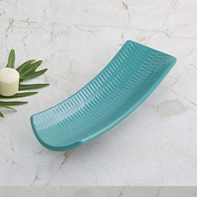 Home Centre Colour Connect Embossed Decorative Platter - Home Decor Lo