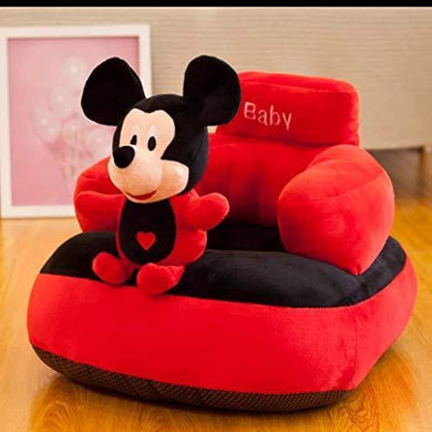 Homescape Baby Soft Plush Cushion Baby Sofa Seat Or Rocking Chair for Kids(Use for Baby 0 to 2 Years)-Red and Black(Top Quality) - Home Decor Lo