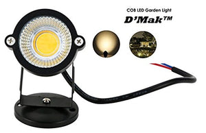 D’Mak™ LED Outdoor Garden Spot And Spike 3W IP65, Warm White 3000K, With 1 Year Warranty, Aluminium Body (3Watt) - Set of 2 | garden lights | | 3w garden light | - Home Decor Lo
