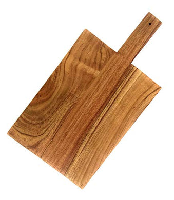 Velleitie Wooden Platter | Acacia Wood Snacks/Starter/Appetizer Platter | Cheeseboard | -15x8 inch S - Home Decor Lo