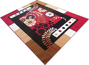 Irfan Carpets Most Prefer Design Carpet for Home & Living Room 180 X 240 cm (6X8 FEET) Multi Colour - Home Decor Lo