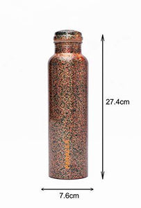Panacea Premium Pure Copper Mist Handmade Floral Designer,Joint Free Water Bottle (Multicolor, 1 Litre) - Home Decor Lo
