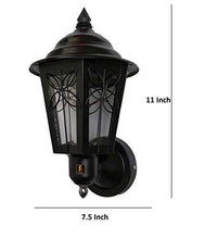 Load image into Gallery viewer, Lyse Decor Metal Outdoor Exterior Wall Hanging Lamp for Home, Garden, Park (Black) - Home Decor Lo