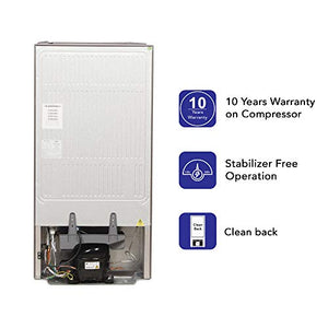 Haier 181 L 2 Star Direct-Cool Single Door Refrigerator (HED-1812BKS-E, Black Brushline) - Home Decor Lo