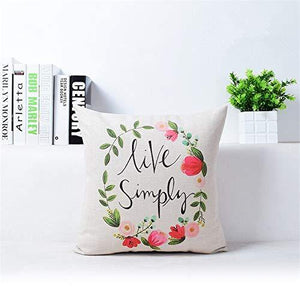 AEROHAVEN Cotton Decorative Throw Pillow/Cushion Covers (Multicolour, 16 x 16 inch) Set of 5 - Home Decor Lo