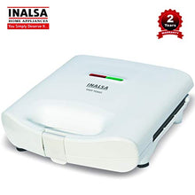 Load image into Gallery viewer, INALSA Easy Toast Sandwich Maker-750W with Non-Stick Coated Plate and Bigger body|Deep Filling, Triangle Sandwich,(White) - Home Decor Lo