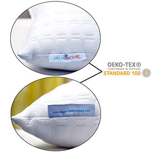 Dreamfactory 400 GSM Knitted Fabric Set of 2 Soft Sleeping Pillow - Home Decor Lo