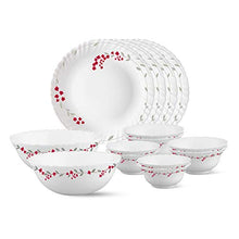 Load image into Gallery viewer, Larah by Borosil Fluted Verona Dinner Set, 14-Pieces, White - Home Decor Lo
