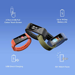 Redmi Smart Band - (Direct USB Charging, Full Touch Colour Display, Upto 14-Day Battery Life, Works with Xiaomi Wear App) - Home Decor Lo