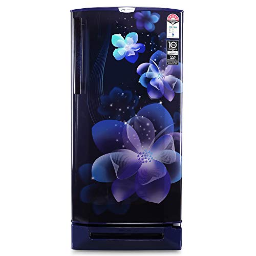 Godrej 190 L 5 Star Inverter Direct-Cool Single Door Refrigerator with Base Drawer (RD 1905 PTDI 53 JW BL, Jewel Blue) - Home Decor Lo