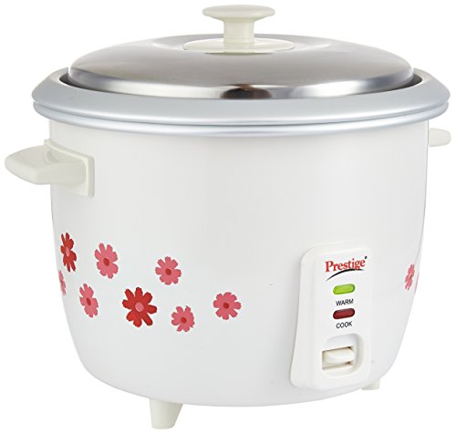 Prestige PRWO 1.8-2 700-Watts Delight Electric Rice Cooker with 2 Aluminium Cooking Pans - Home Decor Lo