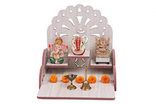 Load image into Gallery viewer, XYJIQS Handicrafts Home Decorative Wooden Temple/Pooja Mandir/Mandap/Wooden Mandir (Size : Medium) (White) - Home Decor Lo