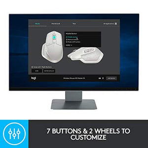 Logitech MX Master 2S Wireless Mouse with FLOW Cross-Computer Control and File Sharing for PC and Mac - Home Decor Lo