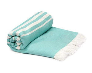 Mush 100% Bamboo Light Weight Turkish Style Towels: Ultra Soft, Super Absorbent - Bath Towel for Home & Travel (Turquoise, 1) - Home Decor Lo